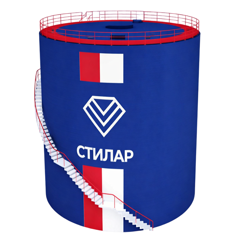 Цельносварной резервуар РВС для пожарного резервуара 150 м³ от завода-производителя