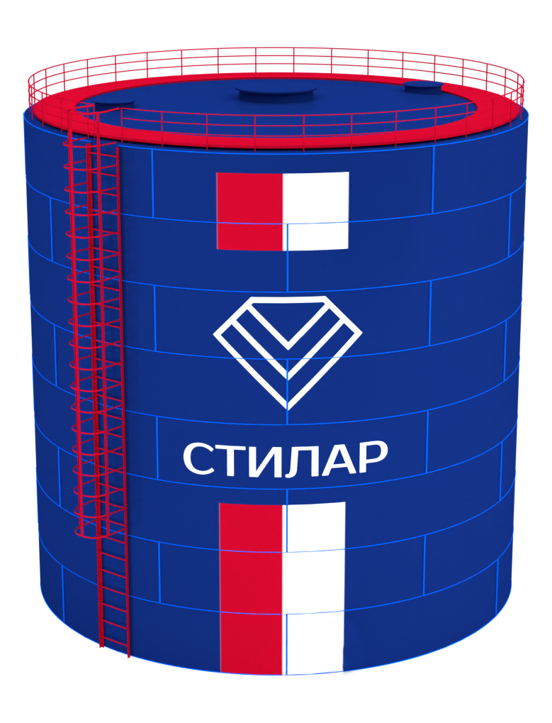 Цельносварной сборный резервуар РВС 400 м³ от завода-производителя